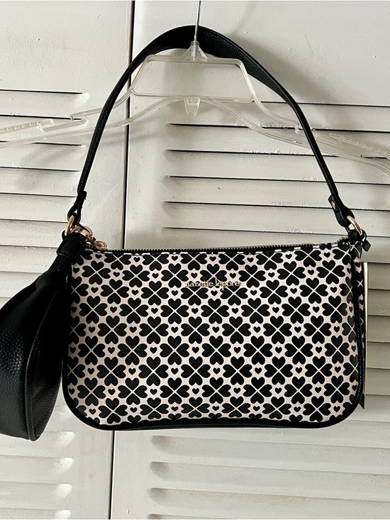 Nanette Lepore Handbags - Nanette Lepore Jennah Baguette Heart Geo Black 2 piece set